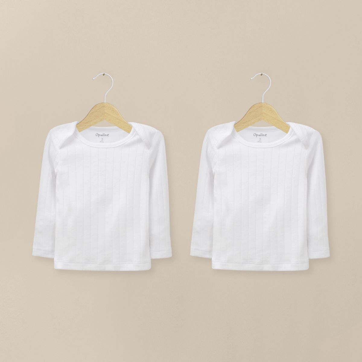 OPALINE - Camiseta Ajuar Acanalada Blanca Unisex