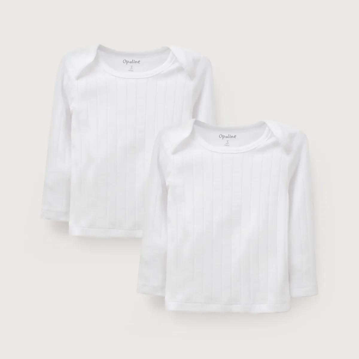 OPALINE - Camiseta Ajuar Acanalada Blanca Unisex