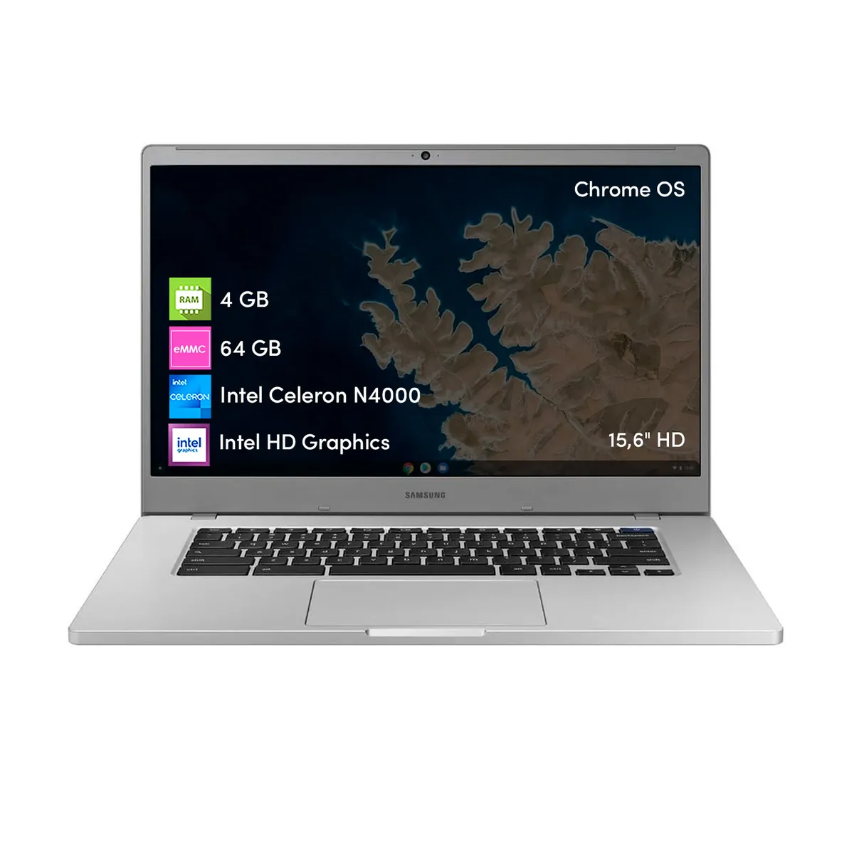 SAMSUNG - Notebook Chromebook Samsung Celeron 4GB 64GB 156 Chrome OS