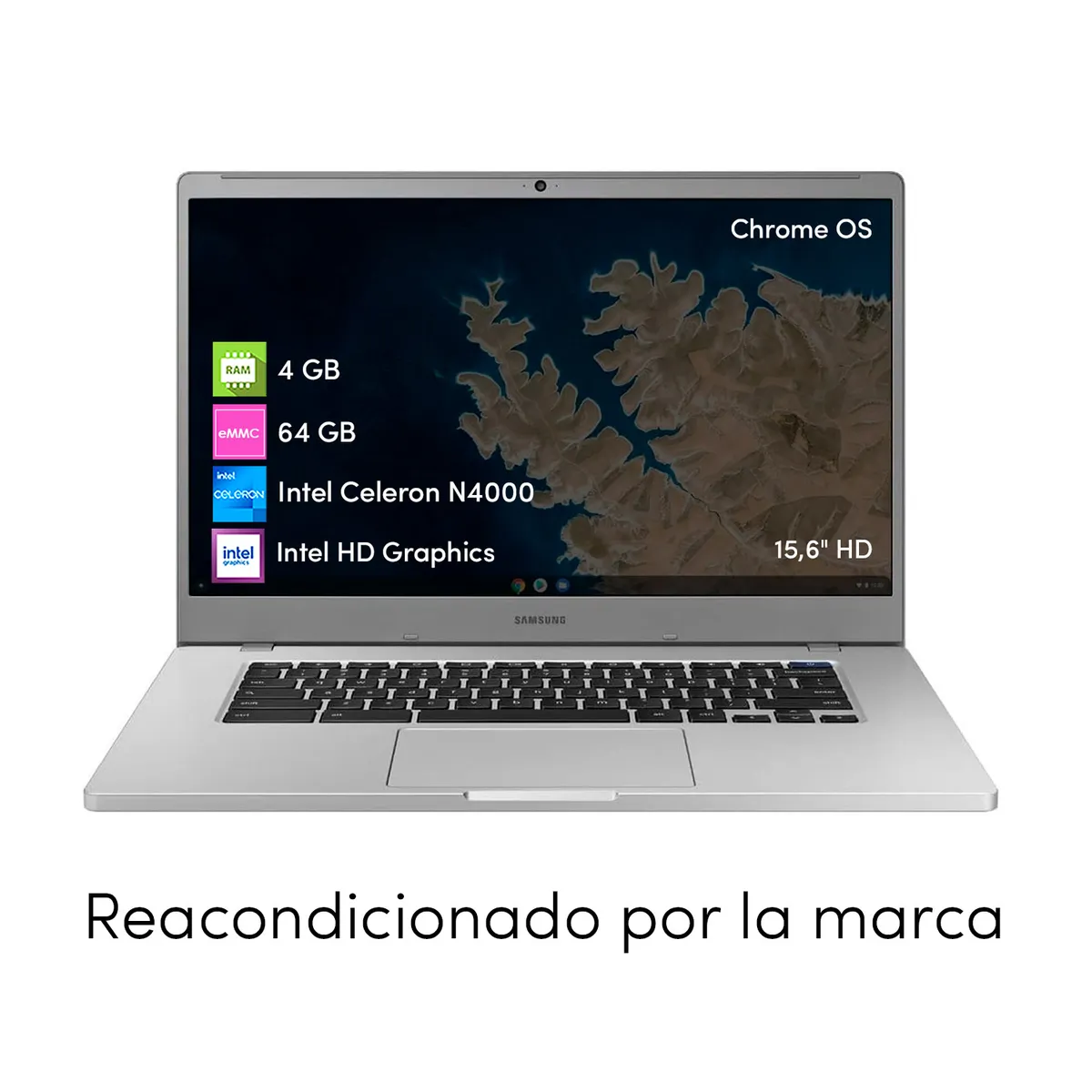 SAMSUNG - Notebook Chromebook Samsung Celeron 4GB 64GB 156 Chrome OS