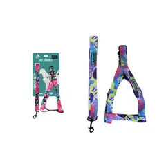 GENERICO - Set de arnés con correa 25cm150cm Color Rosa