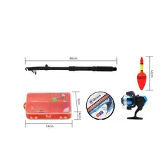 GENERICO - Kit caña de pesca + accesorios