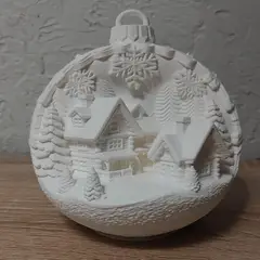 GENERICO - Adorno para el árbol de Navidad- Cabañas Nevadas