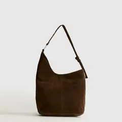 LOUNGE - Cartera De Hombro Asimétrica Fake Suede Woman