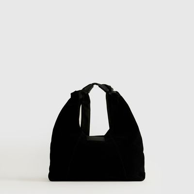 Imagen 2 del producto Cartera De Hombro Medialuna Nudo Suede Woman