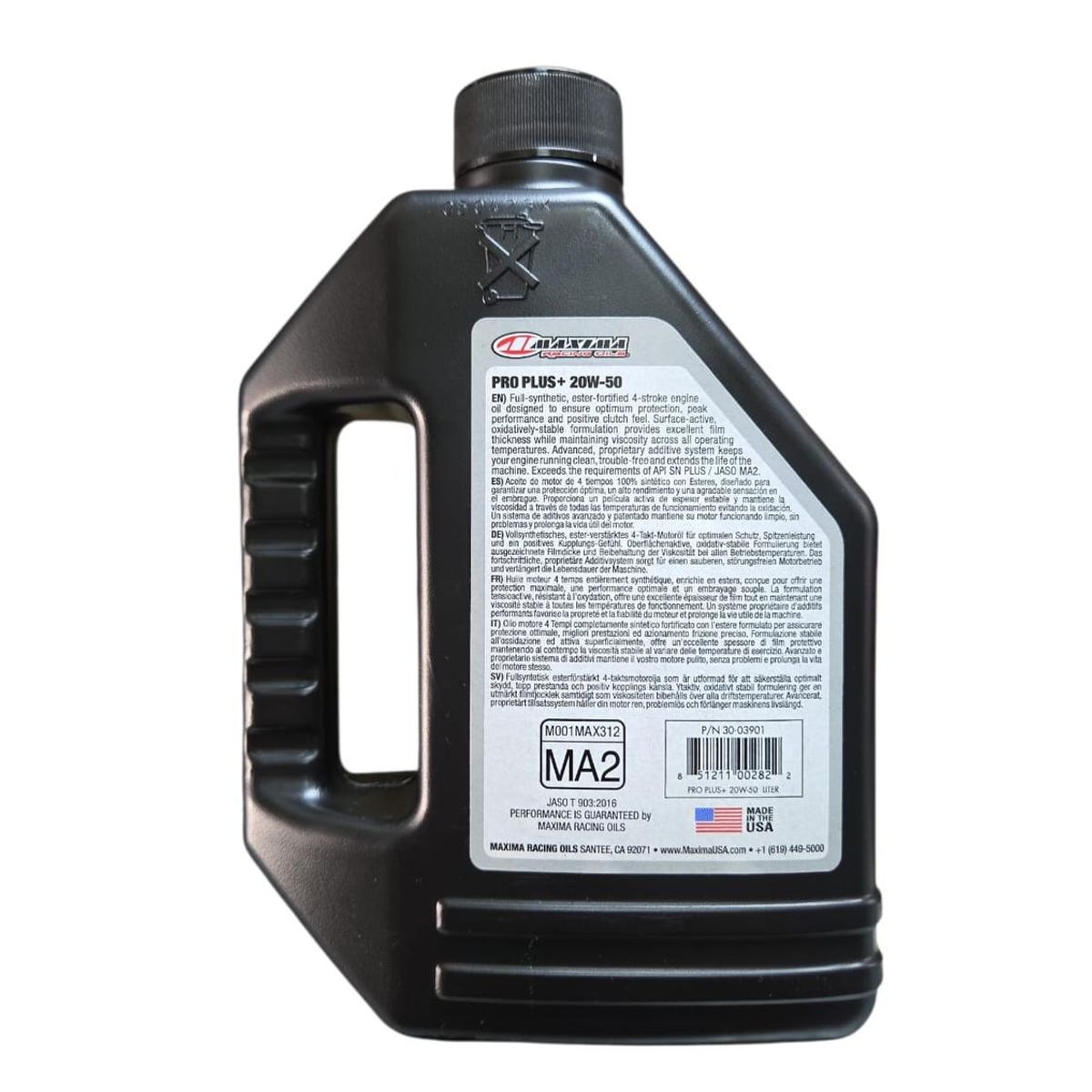 GENERICO - Aceite para Moto 20w 50 Full Sintetico Maxima 4t 1l