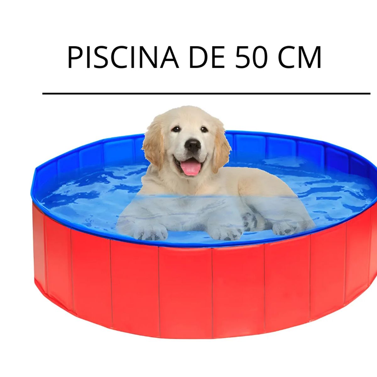 GENERICO - PISCINA PLEGABLE 50CM PARA MASCOTAS VERANO