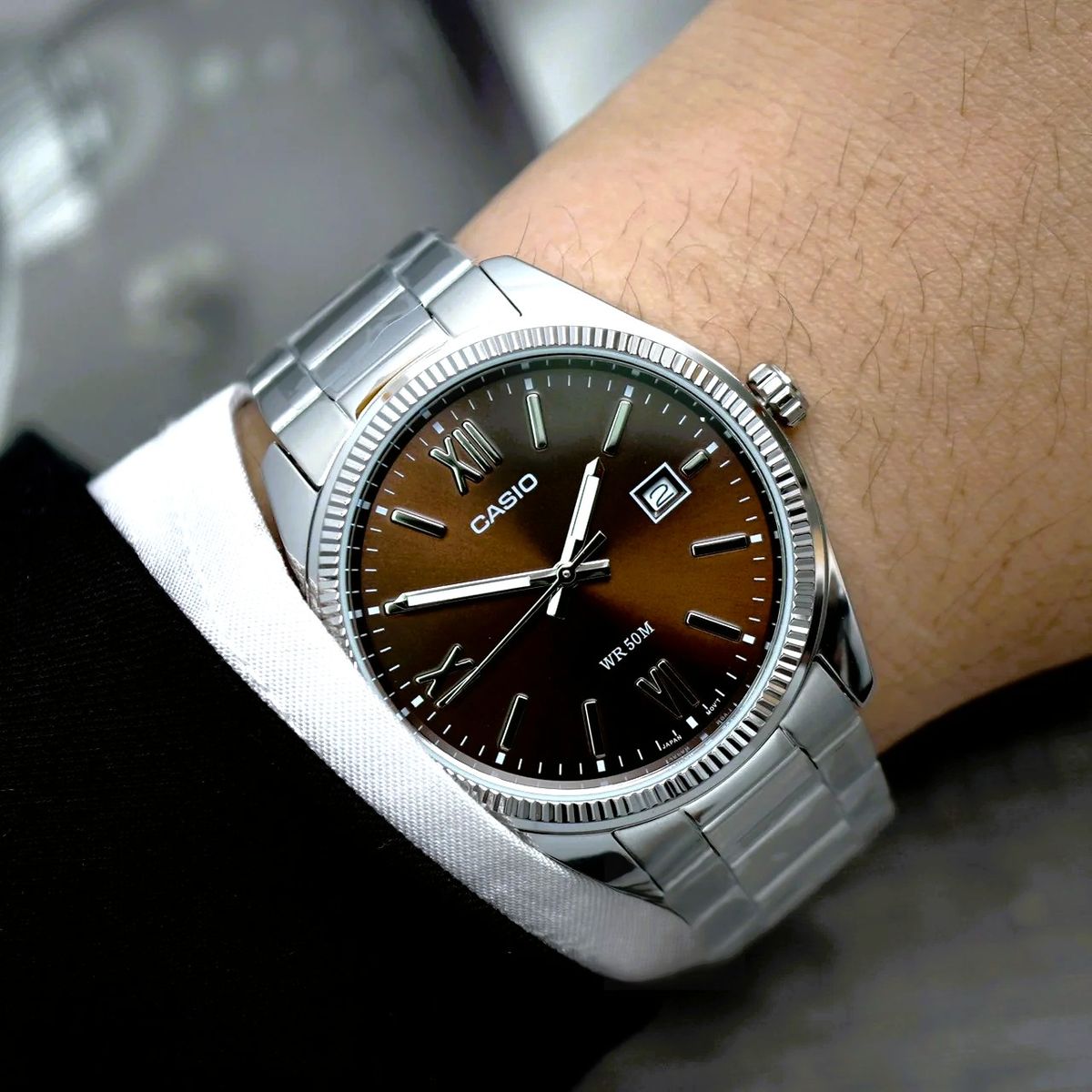 CASIO - RELOJ CASIO MTP1302D-5AV HOMBRE ANALOGO ACERO WR50M