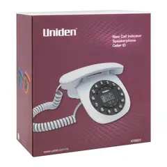 UNIDEN - TELEFONO RETRO BLANCO AT-8601