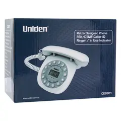 UNIDEN - TELEFONO RETRO BLANCO CE-6601