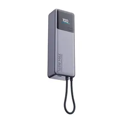 XIAOMI - Power Bank 165W 10000 mAh con Cable Integrado Plateado