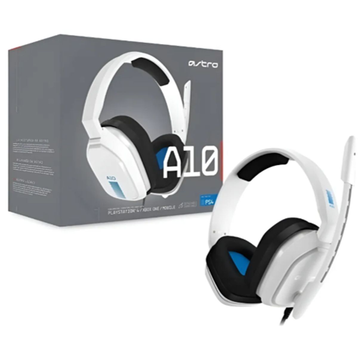 ASTRO GAMING - AUDIFONOS GAMER INALÁMBRICOS ASTRO GAMER A10 BLANCO Y AZUL