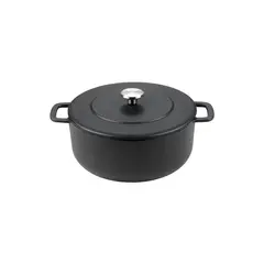 TCHIBO - Olla Holandesa Fierro Fundido 24 cm Negro