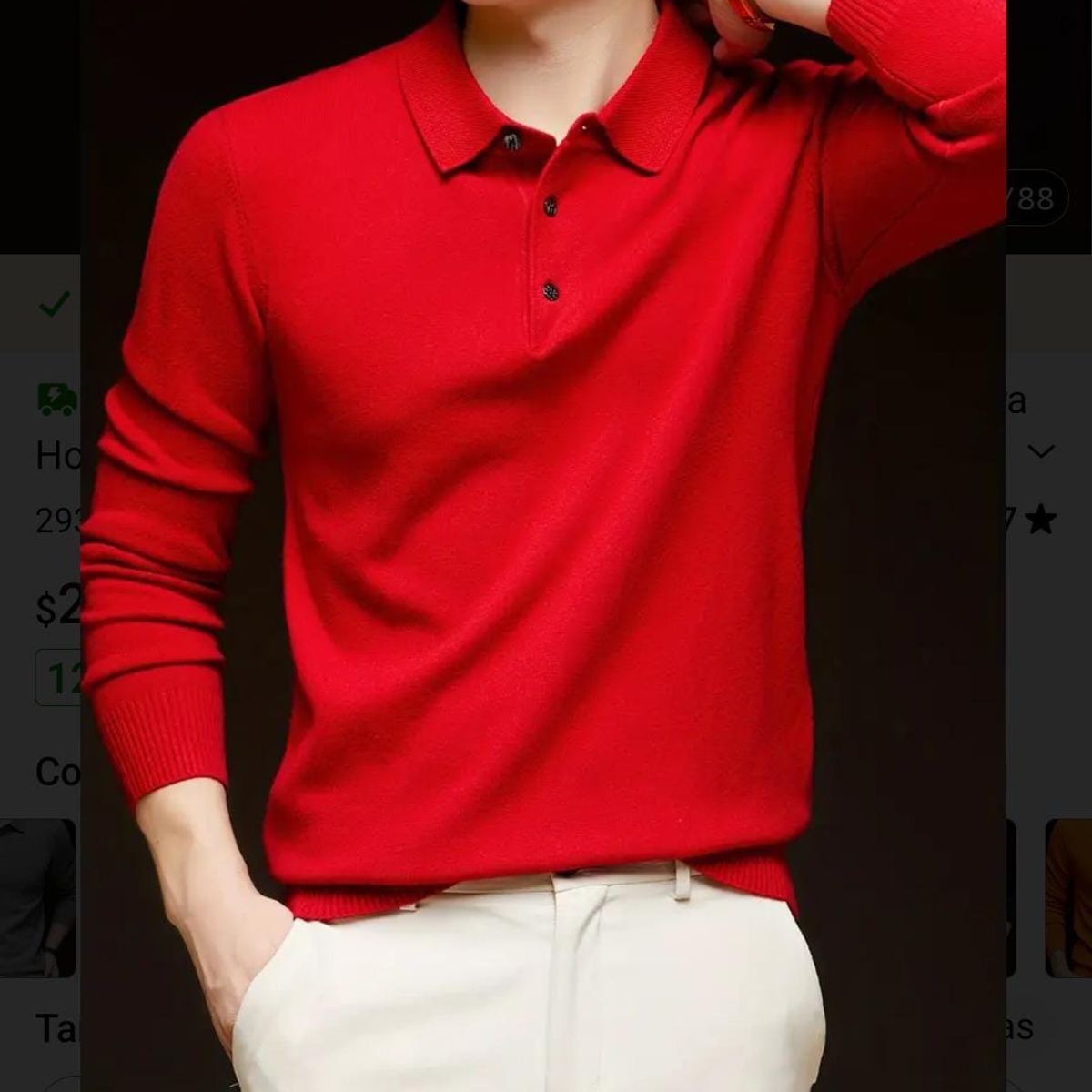 BLUE MOUNTAIN - POLERA PIQUE MANGA LARGA