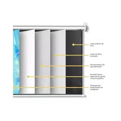 OEM - Telón Mural de Proyector Portátil 100 pulgadas (Gris Fibra Telón)