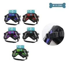 GENERICO - Arnés X2 para mascotas talla M 13-22kg Color Azul