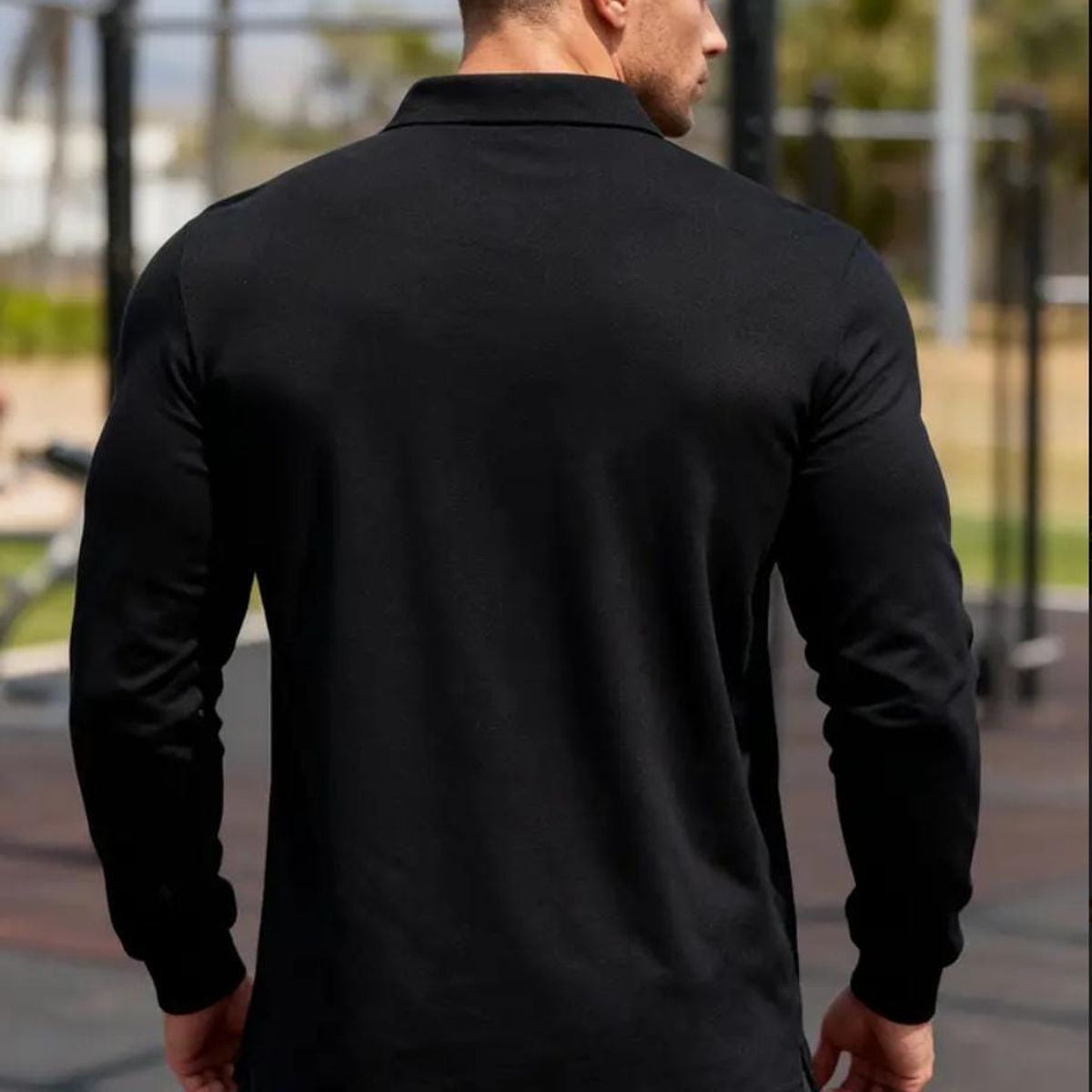 BLUE MOUNTAIN - POLERA PIQUE MANGA LARGA