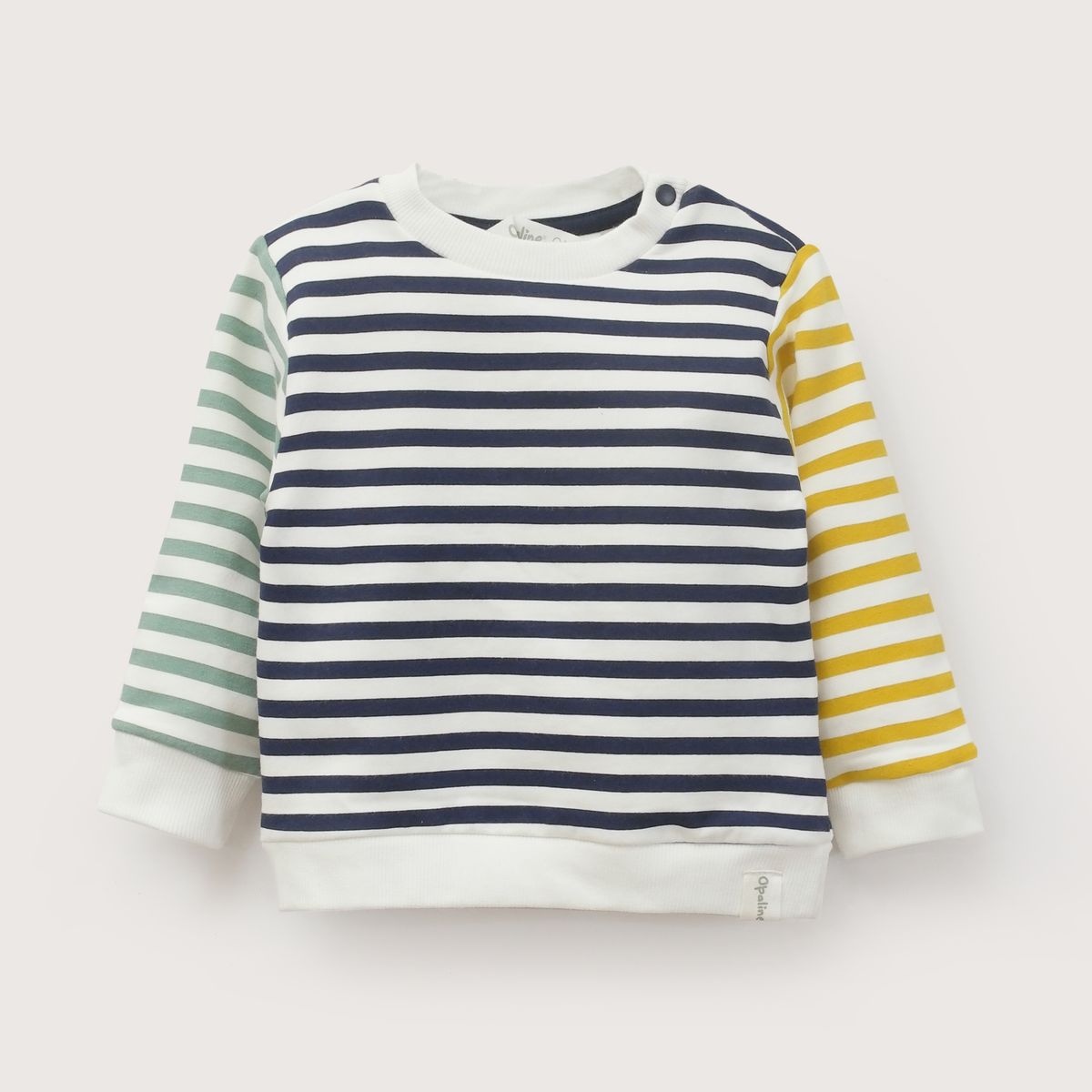 OPALINE - Poleron Infant Niño Azul Con Lineas