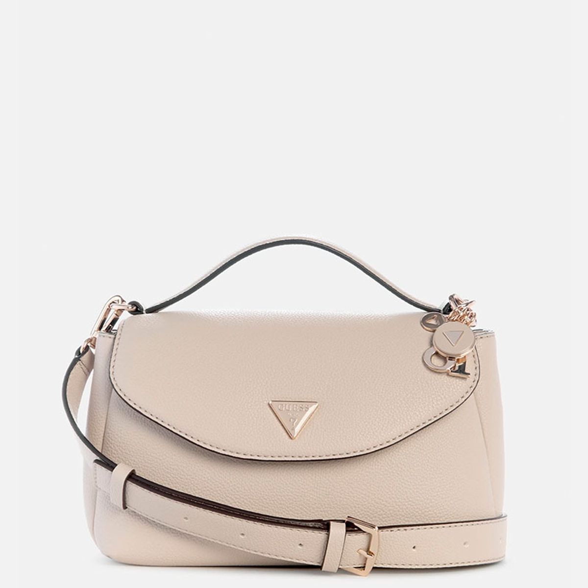 GUESS - Cartera Mujer Evie Handle Flap Gris Guess