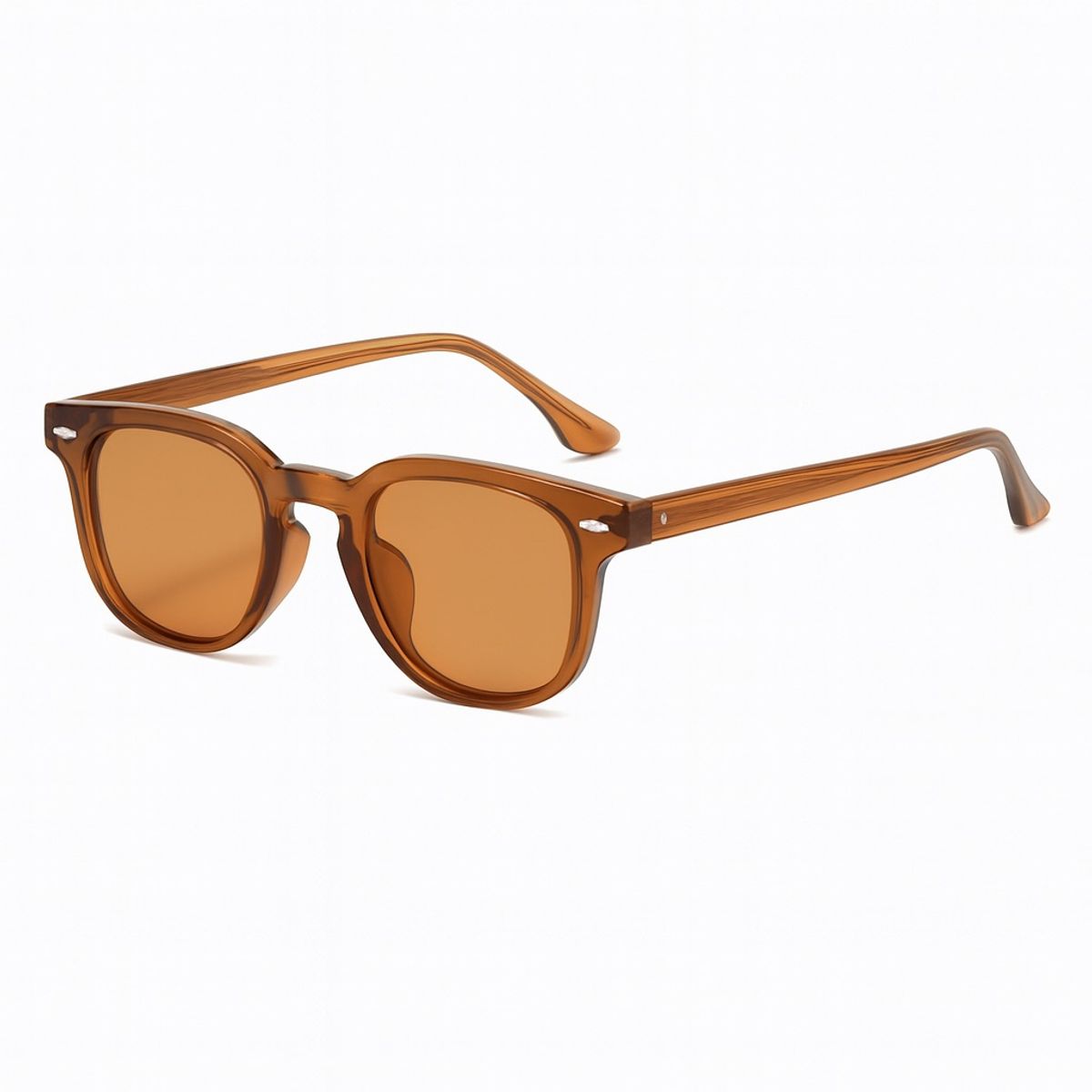 GENERICO - Lentes De Sol Sh509268 Remaches Cuadrado Unisex Tr90 Uv400