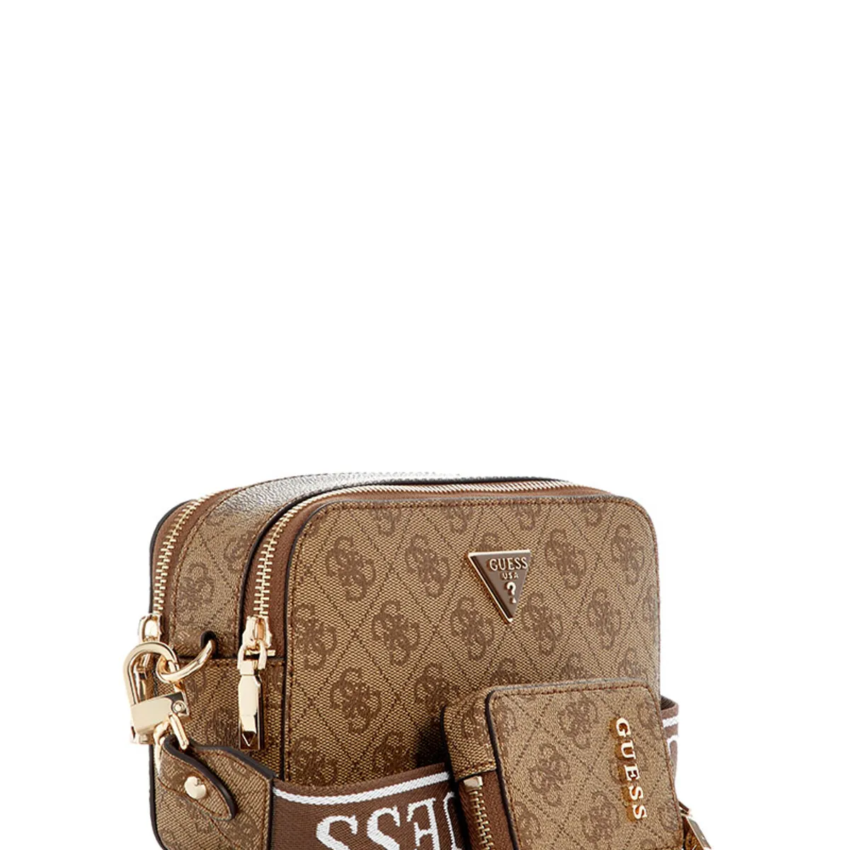 GUESS - Cartera Mujer Latona Ii Camera Crossbody Café Claro Guess