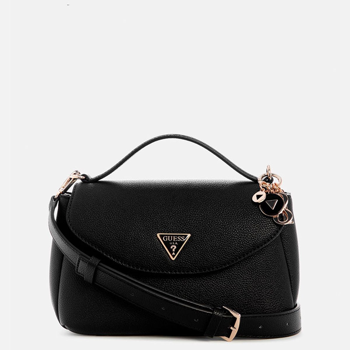 GUESS - Cartera Mujer Evie Handle Flap Negro Guess