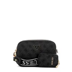 GUESS - Cartera Mujer Latona Ii Camera Crossbody Gris Oscuro