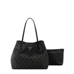 GUESS - Cartera Victtoria 2 In 1 Tote Negro