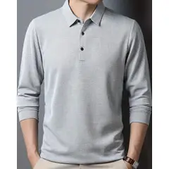 BLUE MOUNTAIN - POLERA PIQUE MANGA LARGA