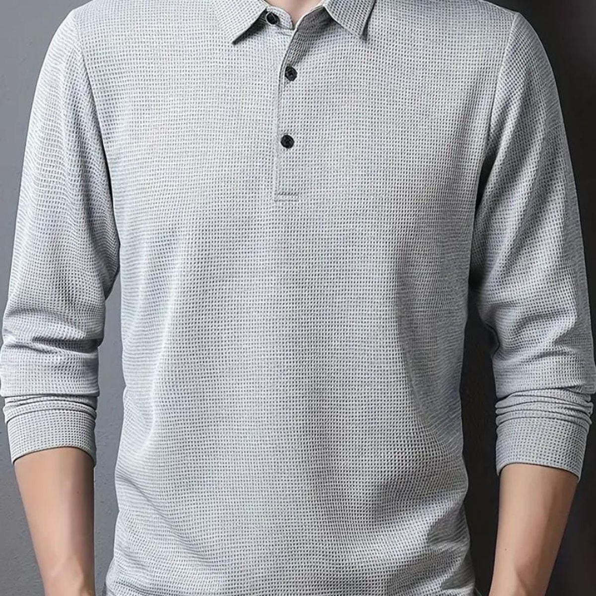 BLUE MOUNTAIN - POLERA PIQUE MANGA LARGA