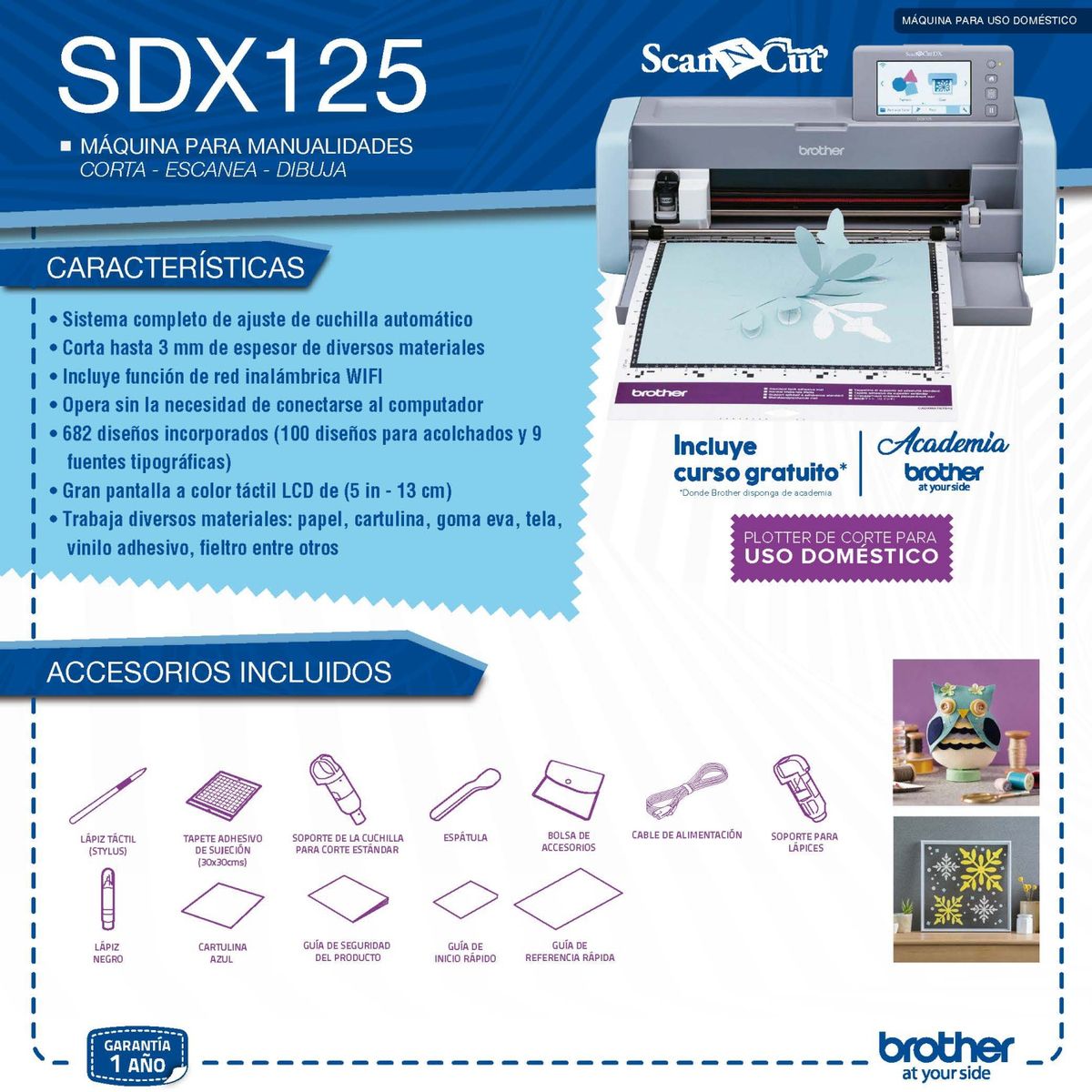 BROTHER - Plotter De Corte ScanNCut SDX125 Brother
