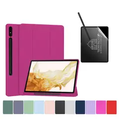 GENERICO - Funda Más Lámina PaperLike Para Galaxy Tab A11 Plus / A9 Plus 11 " - Fucsia
