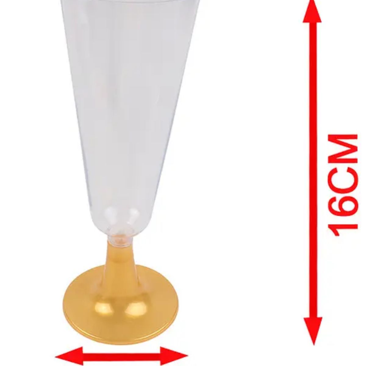 GENERICO - Set 6 Copas de Plástico Champagne Vino Copa De Coctel
