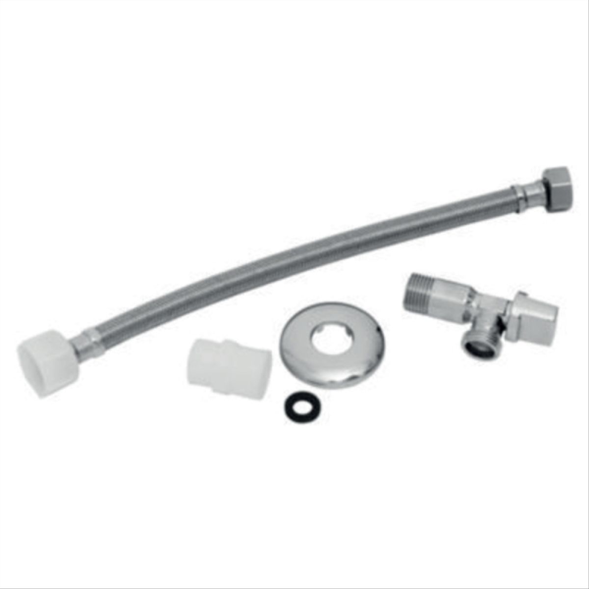 STRETTO - Set llave angular 1/2x1/2" + flexible 35cm