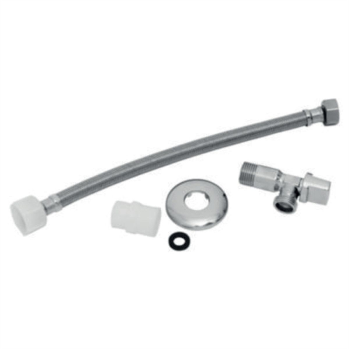 STRETTO - Set llave angular 1/2x1/2" + flexible 35cm