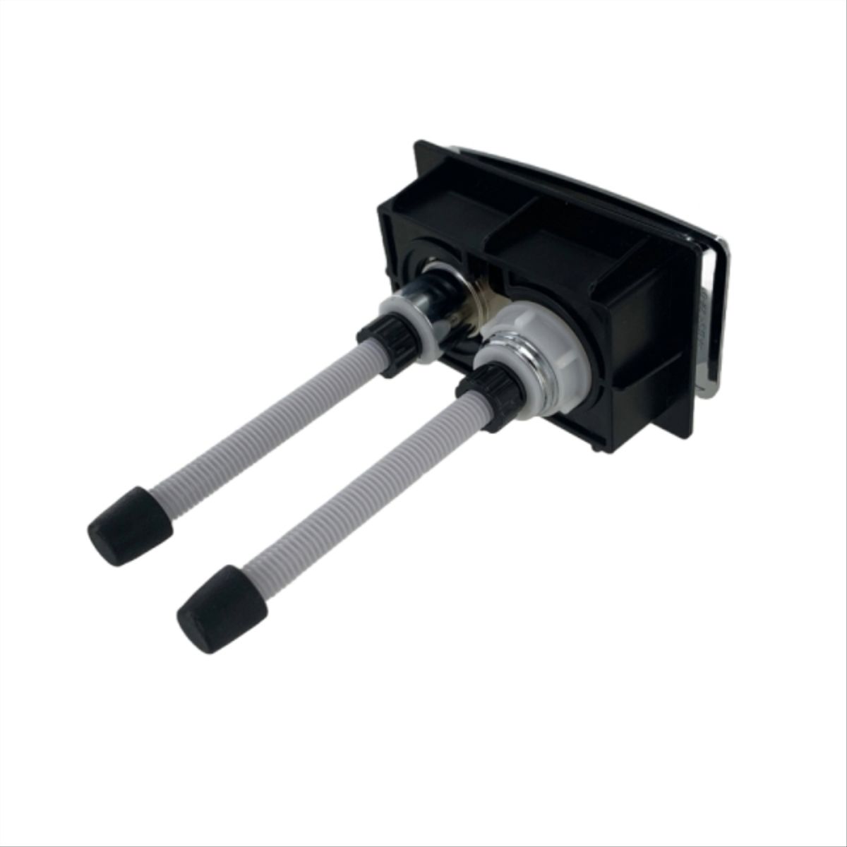 CORSOVALV - Botón rectangular dos etapas 64mm x 35mm cromado