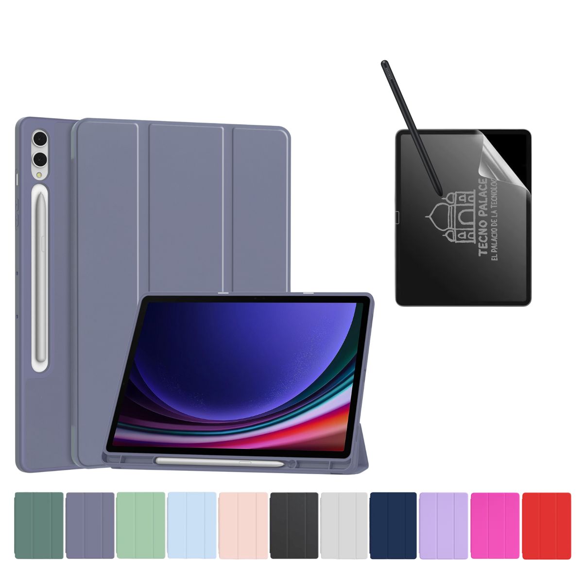 TECNOPALACE - Funda Más Lámina PaperLike Para Galaxy Tab S6 Lite - Lila