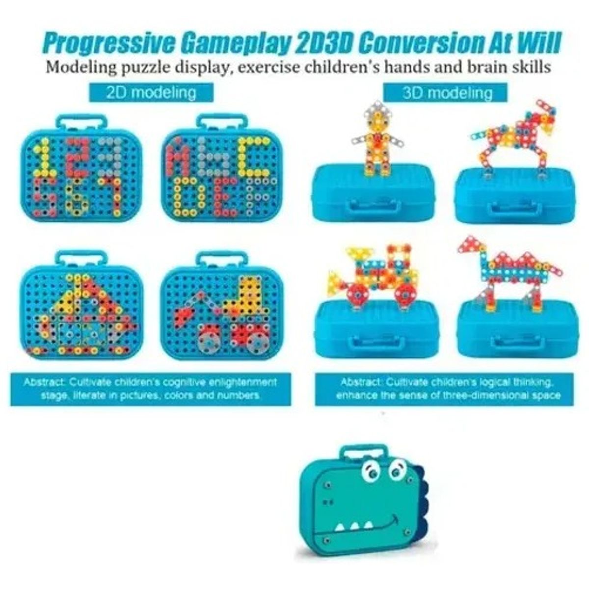 GENERICO - Juguete Puzzles 2d 3d Herramienta Tornillos Taladro