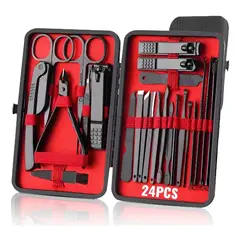 GENERICO - Set manicura cortauñas de aseo profesional 24unds