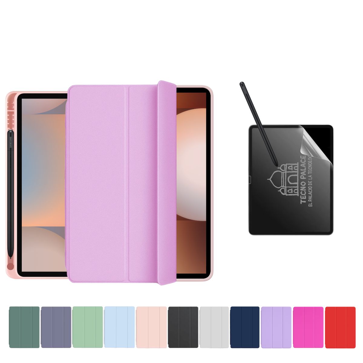 TECNOPALACE - Funda Más Lámina PaperLike Para Galaxy Tab S6 Lite - Rosado