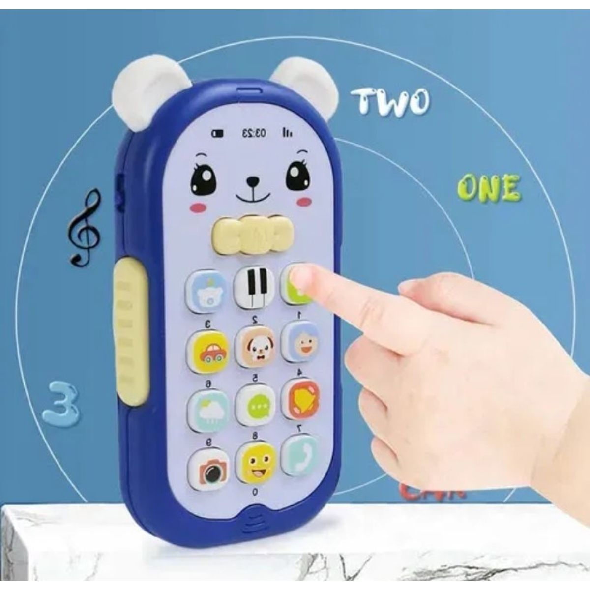 GENERICO - Juguete celular para bebe con luz y sonido incluye las pilas