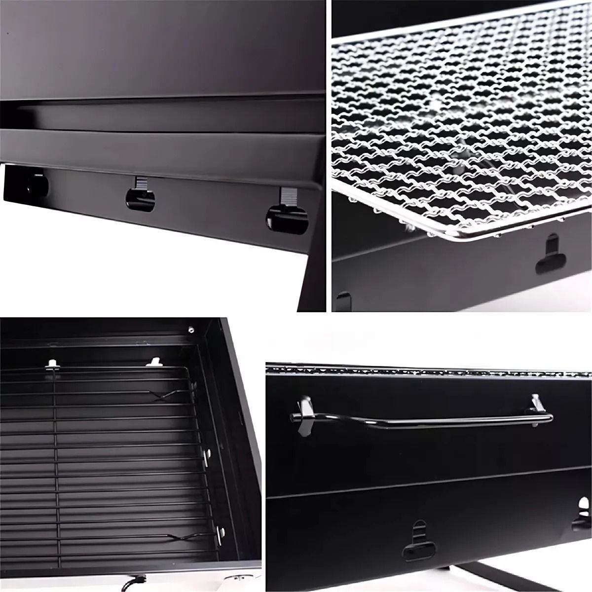 GENERICO - Mini Parrillera Plegable De Carbon Portatil Parrillera Negro
