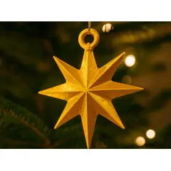 GENERICO - Adorno de copo de nieve navideño