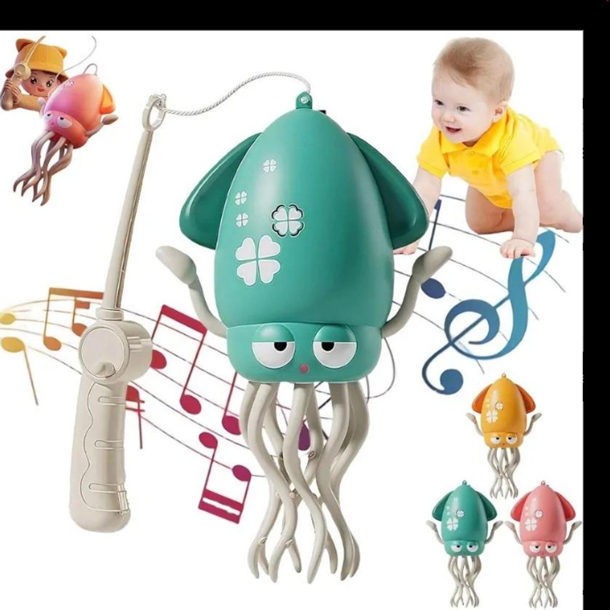 GENERICO - Pulpo Interactivo Bailarín Evita Obstáculos Gestos Niños