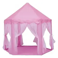 GENERICO - Carpa Infantil Castillo Princesas Niña Portátil Rosado Color