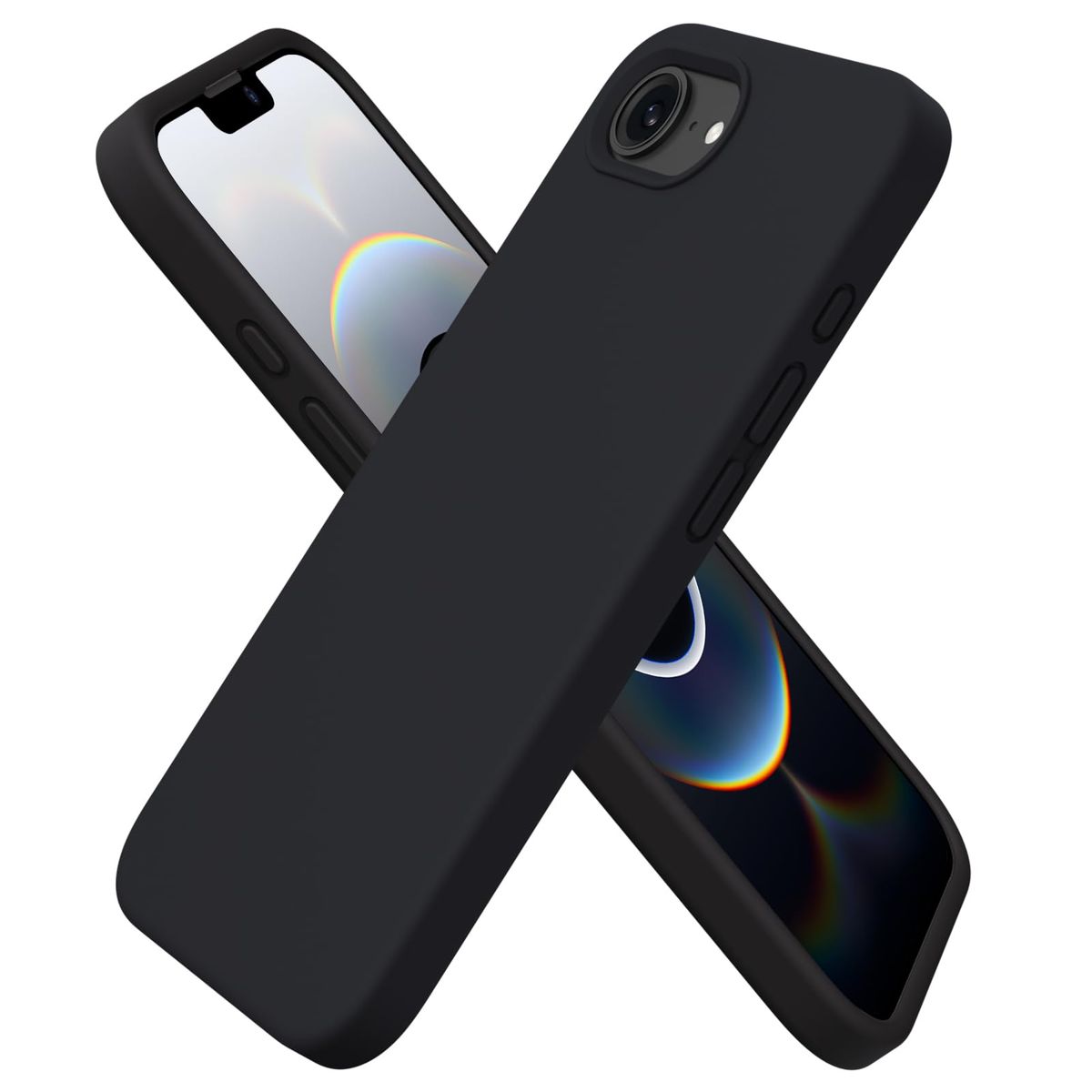 GENERICO - Funda De Silicona Soft Para iPhone 16e - Negro