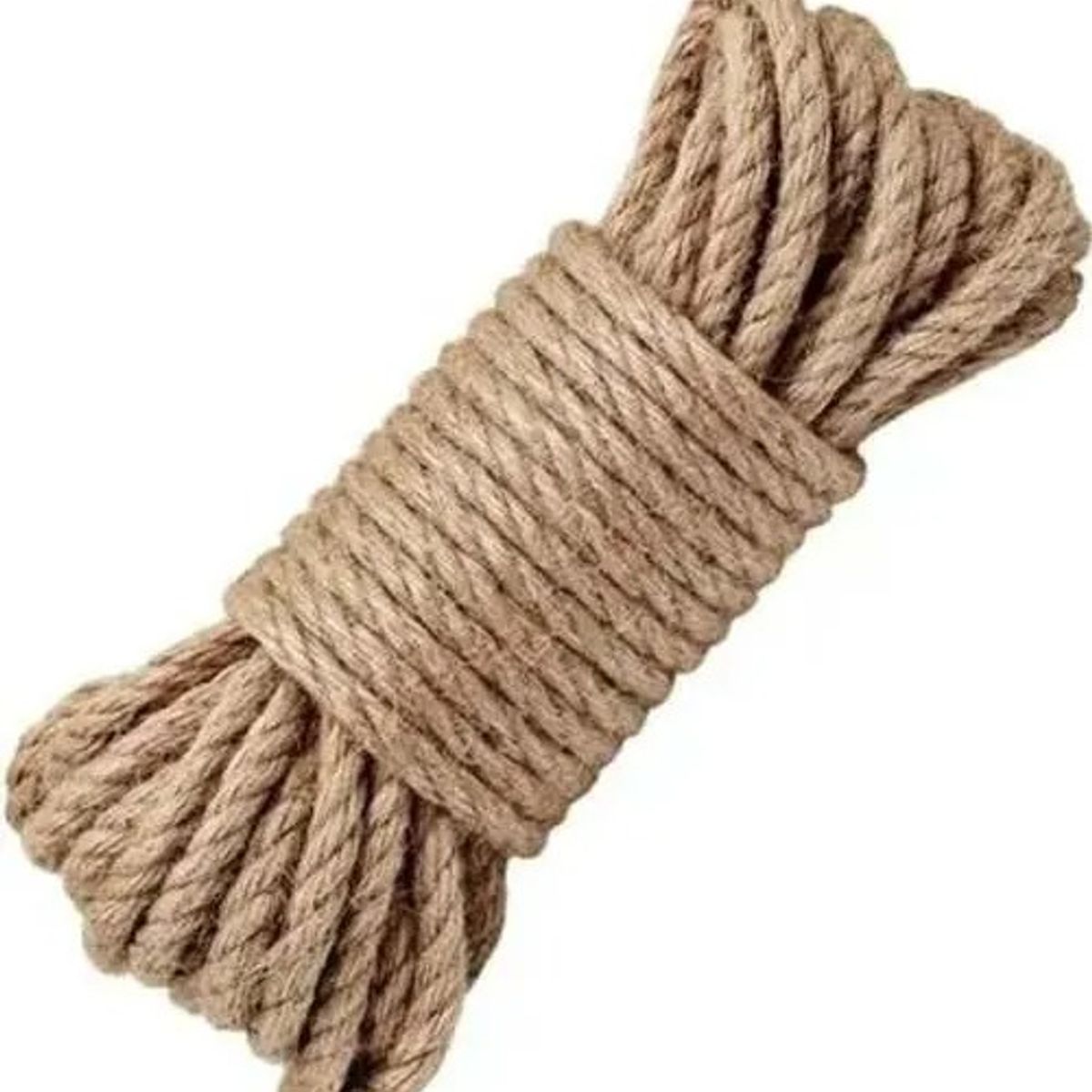 GENERICO - Cuerda Cáñamo Yute 10 Mts 8 Mm Soga Decoración Artesanías
