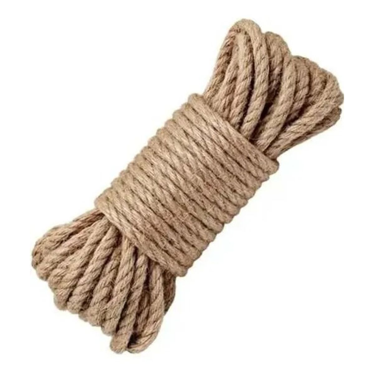 GENERICO - Cuerda Cáñamo Yute 10 Mts 8 Mm Soga Decoración Artesanías