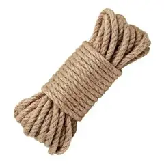 GENERICO - Cuerda Cáñamo Yute 10 Mts 8 Mm Soga Decoración Artesanías