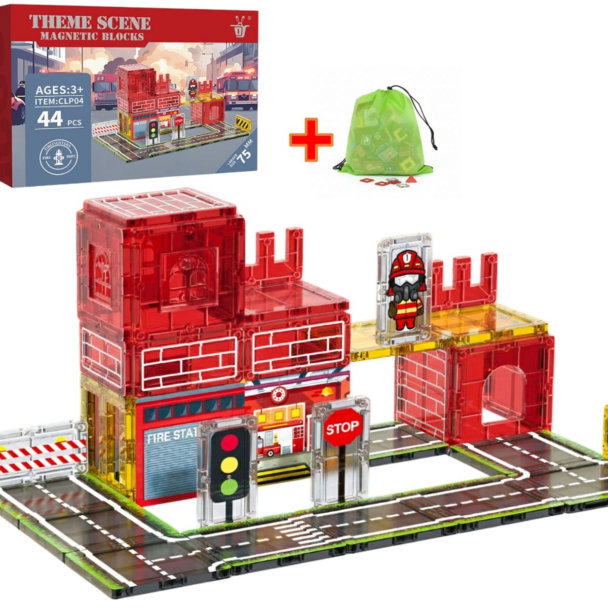 GENERICO - Bloques Magneticos Construccion Juguetes Didacticos Ninos Construir Iman Figuras Geometricas Imanes